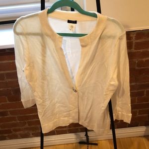 J.CREW ivory cardigan